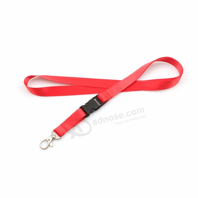 Colorful Neck Polyester Lanyards with Customized Design with Metal Breakaway Buckle