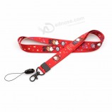 Hot Sales Heated Transfer Polyester Customized Logo Printing Cool Lanyards for Car Keys