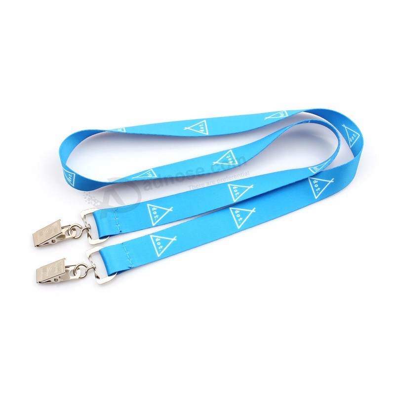Super various Styles factory Price custom Safety neck Lanyard with Double metal Hook