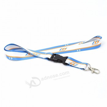 leuke geschenken goedkope 1,5 cm brede nekriem warmteoverdracht lanyard met afgescheiden gesp