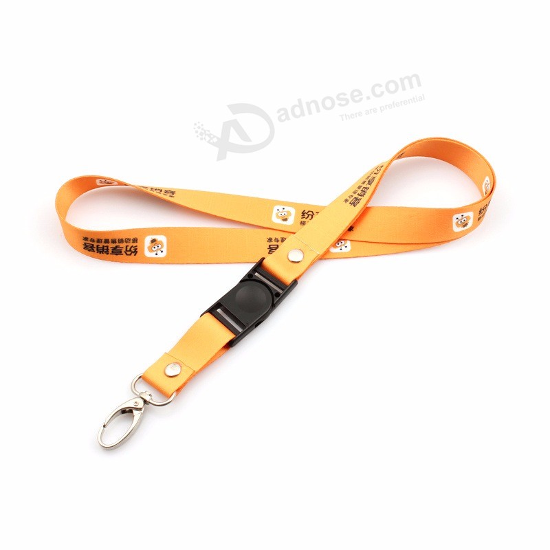 Competitive Price High Quality Custom Polyester Neck Lanyard with Disconnect Buckle