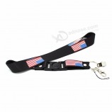 High End Good Quality Durable Print Logo Car Key Lanyards with Release Buckle