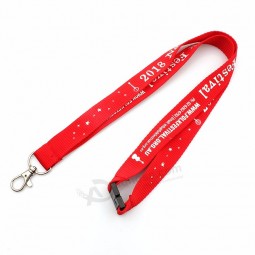 High Quality Factory Supply Polyester School Lanyard with Good Metal Hook