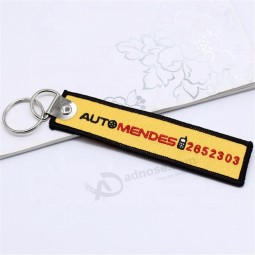 Custom Made Airlines Crew Embroidery Cloth Keychain Flight Promote Gifts Key Chains