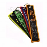 woven fabric key tag keychain new design promotional  keychain