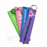 fashion wholesale  key ring craft polyester keychain