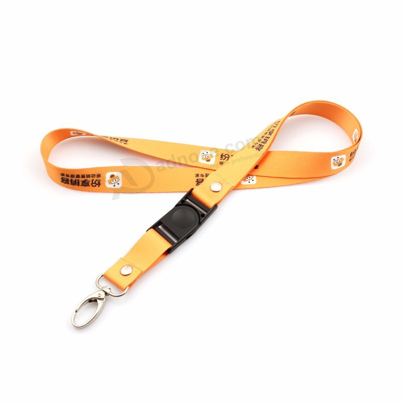 Colorful customized Design polyester Lanyards with Metal Hook