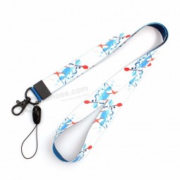 Personalized Heat Transfer Printing Lanyard Keychain with Hook