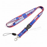 Factory Custom Cheap Sublimation Printing Event Lanyard with Breakaway Buckle