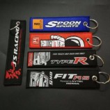 Wholesale Embroidery Keytag for Cars Key Racing Biker Rider Key Chain