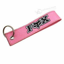 Twill Material And Promotional Gift Embroidery Key Chain