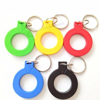 10 pçs / lote rfid keytags 13,56 MHz rfid Chave fobs chaveiros NFC tags iso14443a MF Nfc token keycard control control