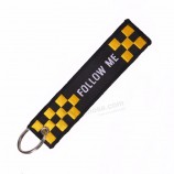 promotional plastic key tags Follow Me Keychains For bag