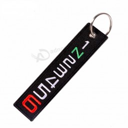 Launch Key Chain Stalls Tag Cool Embroidery Key Fobs OEM Keychain for Motorcycles and Cars