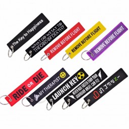Custom Motorcycles and cars Embroidery Customize key rings key holder Tags