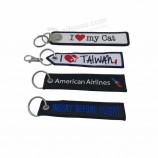 Personalized Embroidery/Printed Keychain With Logo Custom