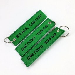 Aircraft Embroidery Flight Crew Key chains for Promotion