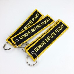 Popular Custom logo Embroidery Key Chain