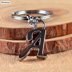 NEW DIY A-Z Letters key Chain For Men or Women Car Key Ring