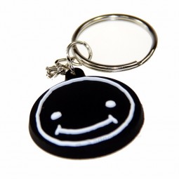 factory custom pvc personalised keyrings engraved keychains