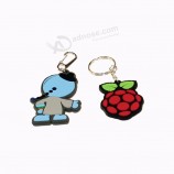 New Style cheap custom pvc rubber keychain