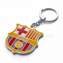 wholesale zinc alloy Spain soccer keychain ring metal custom logo