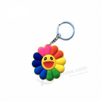 Bulk wholesale custom emoji cheap PVC keychain