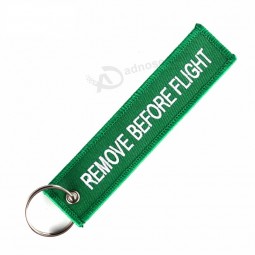 Custom Green Key Fobs with Remove Before Flight Chaveiro for Cars