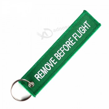 Custom Green Key Fobs with Remove Before Flight Chaveiro for Cars