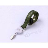 Factory custom polyester lanyard with id card badge holder