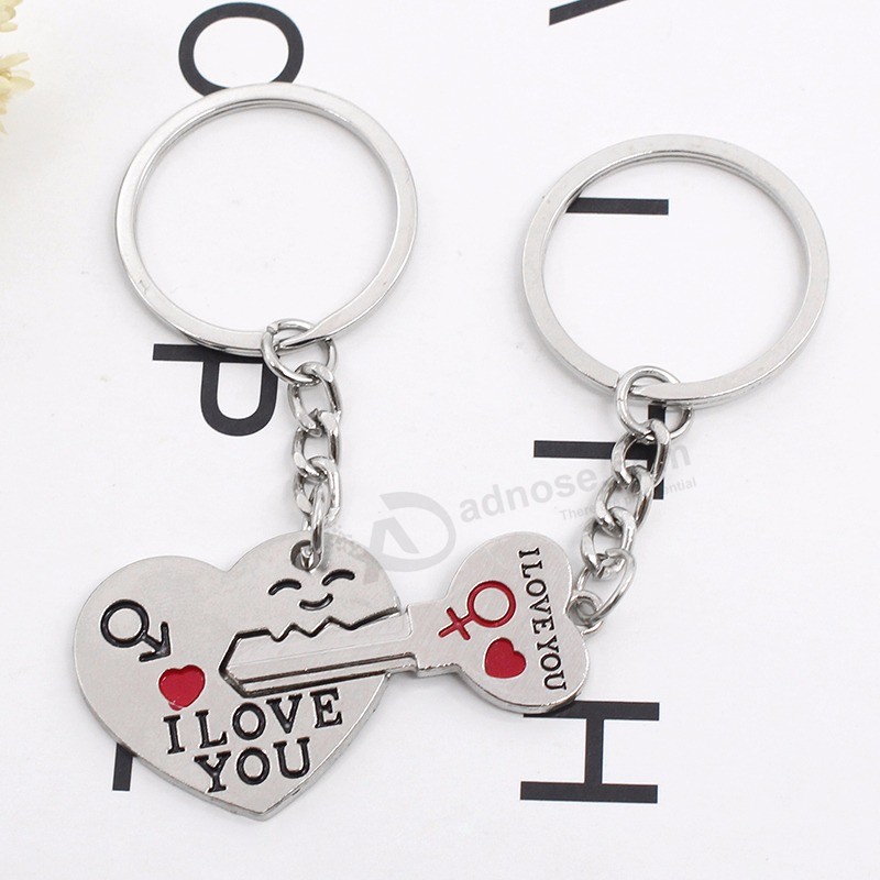 2-PCS-Set-Love-Heart-Lovers-Key-Chains-I-Love-You-Key-Heart-Pendant-Key-Ring (2)