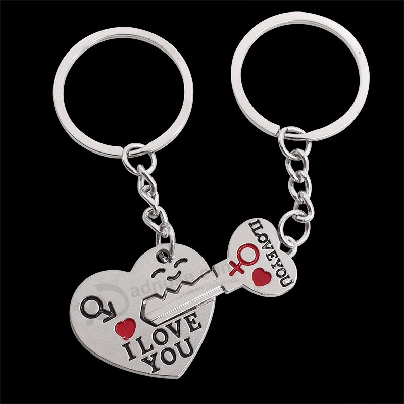 2-PCS-Set-Love-Heart-Lovers-Key-Chains-I-Love-You-Key-Heart-Pendant-Key-Ring (1)