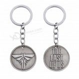 2019 Drop Shipping Two-sided The Last Of Us Keychain Famous Cool Men Game Firefly  Silver Car Keychains Key Ring  Key Holder