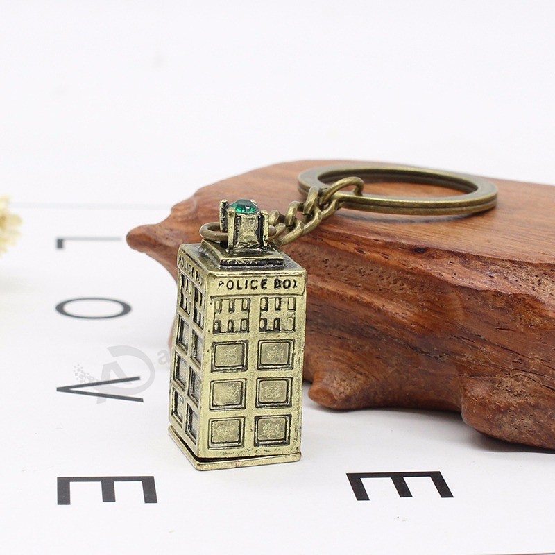 Vintage-Dr-Mysterious-Keychain-Doctor-Who-Tardis-Telephone-Booth-Police-Box-House-Key-Chain-Movie-Jewelry (3)