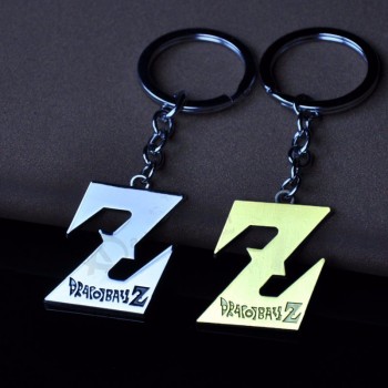 Anime dragon ball Z logotipo chaveiro liga de zinco dragonball figura pingente chaveiro chaveiro chave do carro mulheres & homens chave titular presente bugiganga