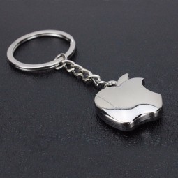 Neue Ankunft Neuheit Souvenir Metall Apfel Schlüsselanhänger kreative Geschenke Apfel Schlüsselbund Schlüsselanhänger Schmuckstück Autoschlüssel Ring Autoschlüssel Ring