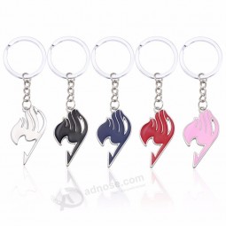2019 Hot Anime Fairy Tail Keychains Enamel Unisex Key Chain Key Ring Holder Naz And Lucy Cosplay Jewelry Dropshipping Chaveiros
