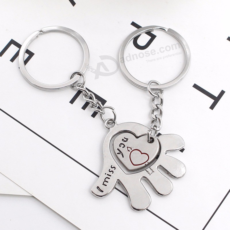 2Pcs-Fashion-I-Miss-You-Couple-Keychain-Love-In-Hand-Heart-Keychains-Key-Chain-Ring-For (2)