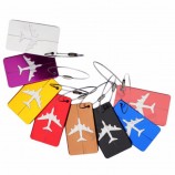 HOT Luggage Tag Aluminum Alloy Air Plane Travel Suitcase Name Address ID Label