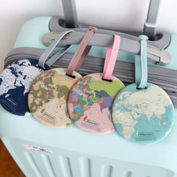 accessori moda personalizzati Mappa bagagli bagagli Tag viaggio