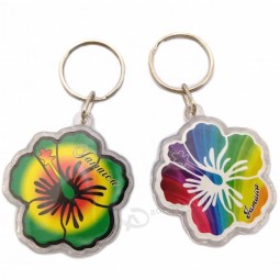 Custom die cut blank tumbler butterfly acrylic key tag keychain insert photo holographic custom motel