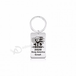 Trump 2020 Keychain Tag Keep America Great Pendant Keychain Key Ring Fans Souvenirs Gift Key Holder Jewelry Accessories