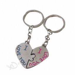Couple I Love You Heart Pendant Keychain Fashion Keyring Creative Key Chain Lovers Gift