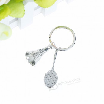 metalen badminton sleutelhanger porte clef gepersonaliseerde metalen sleutelhanger sleutelhangers creatieve sieraden souvenir vriend cadeau