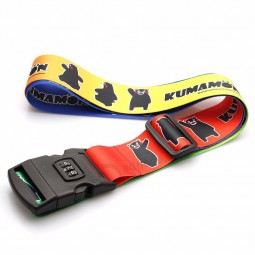 Personalized personalised luggage straps Belt with Digital Lock for Security Suitcase
