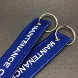 personalized polyester embroidered keychain/ keytag/ key chain