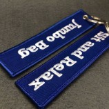 personalized cotton embroidery keychain/keyring