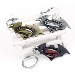 DC Comics Superman Batman Keychain Man's Personalised Keyrings Key