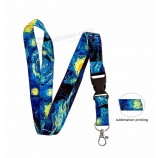 Factory Direct Sale Polyester Neck Lanyard With Card Holder