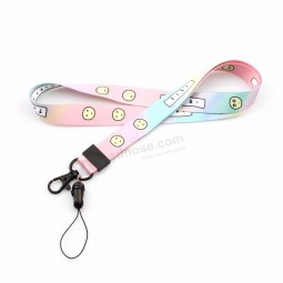 Diversified Imprinted Polyester Lanyard for key with Logo Customized Cheap Gift